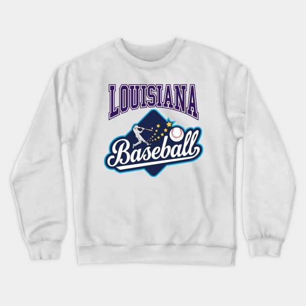 Louisiana Baseball | SECT51 Crewneck Sweatshirt by VISUALUV